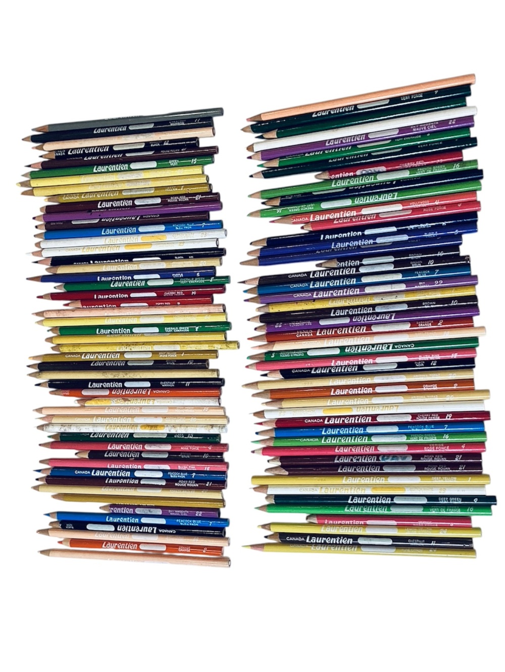 💚 Laurentien Multicolour Coloured Pencils #1 to #24 - 95pc.